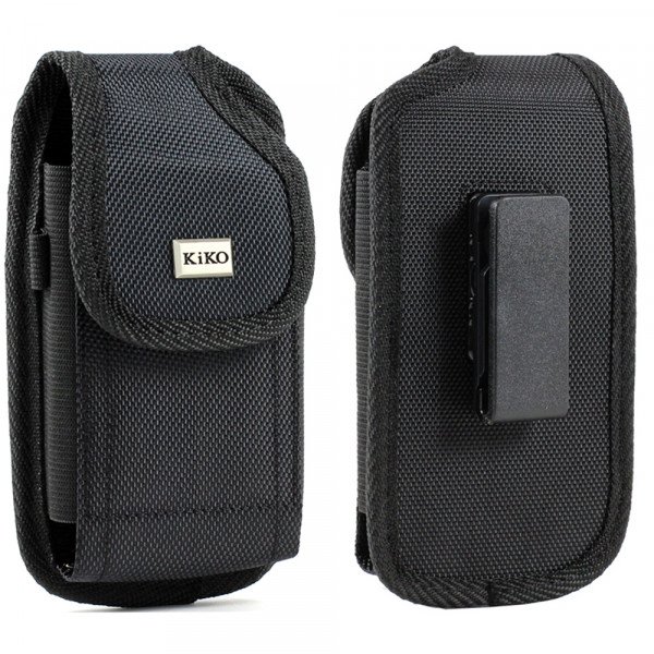 Wholesale 360 Rotating Extendable Vertical Vinyl Belt Clip Pouch Large 30 (Black)